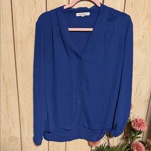 Rose + Olive Blue Blouse
